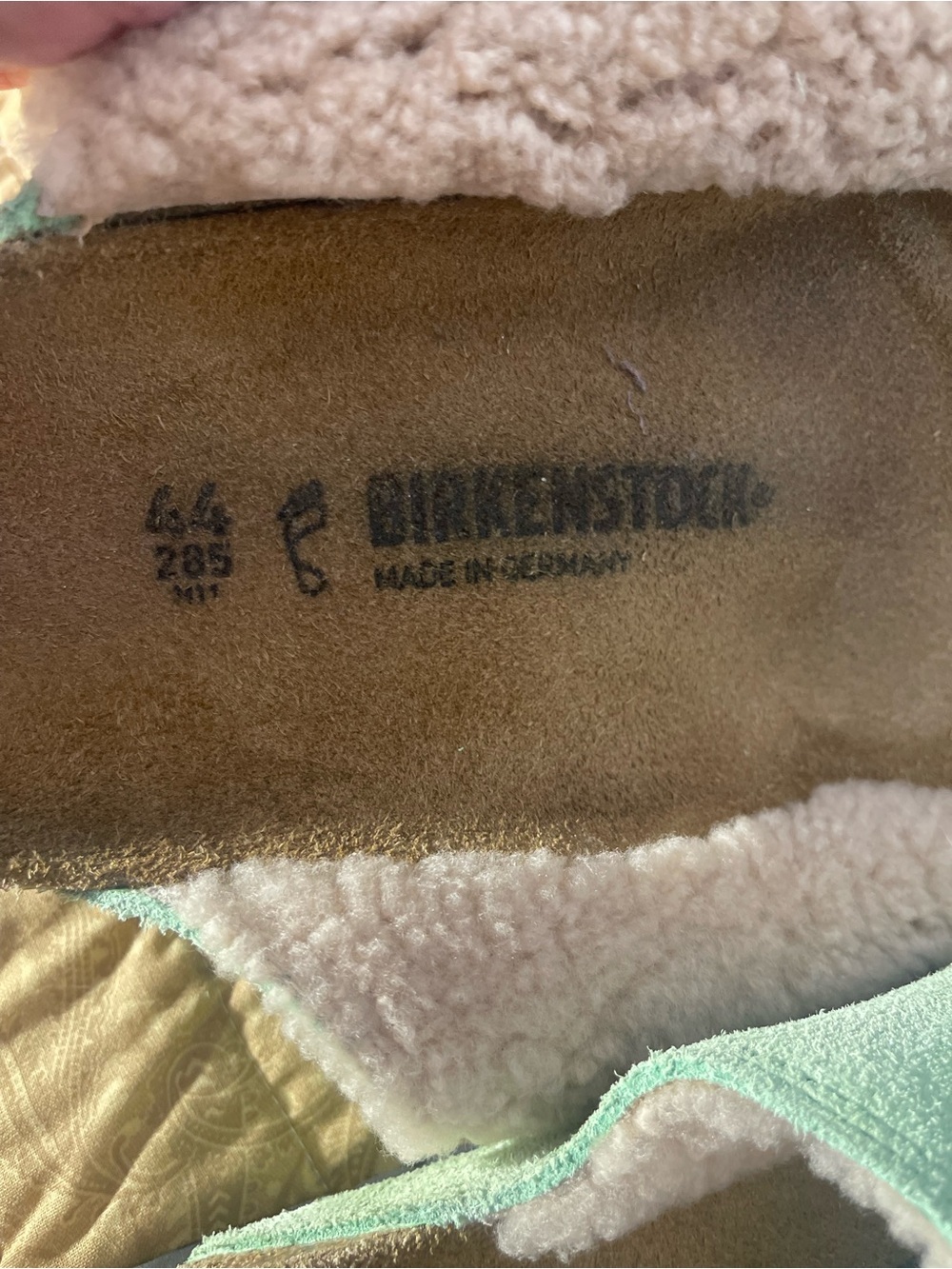 Birkenstock Stüssy Solana Suede Leather Slides - Size 44 (11 - 11.5) - Picture 2 of 6